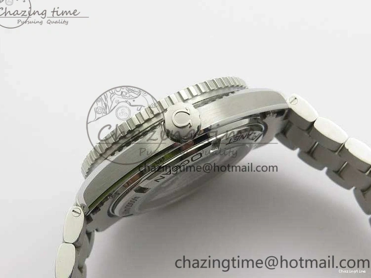 0415 Planet Ocean Pro 45mm OMF 1:1 Best Edition Orange Marker On SS Bracelet A8500 (Black Balance Wheel) Durable 8141